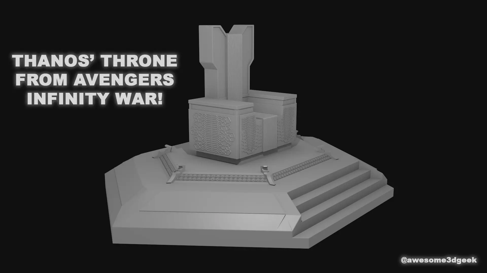 Thanos Throne from Infinity War 3D print model_0
