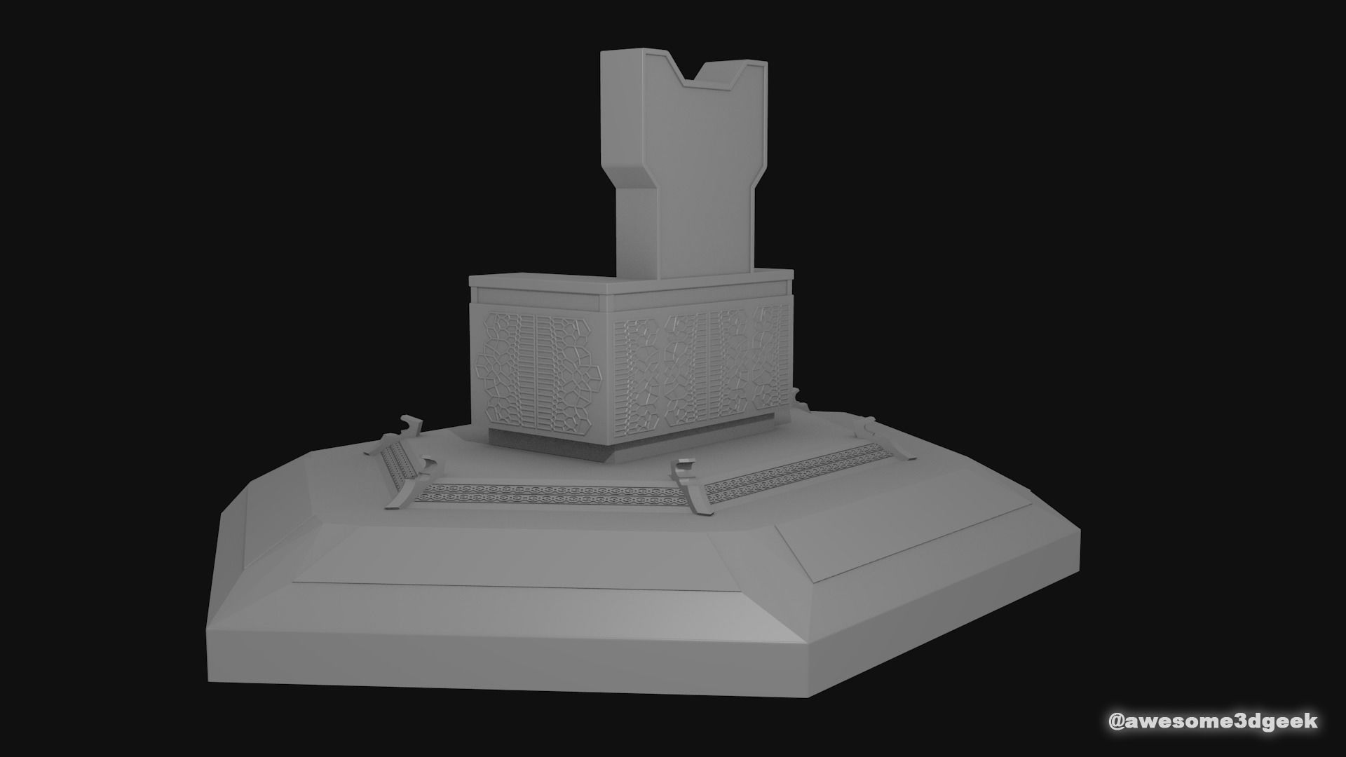 Thanos Throne from Infinity War 3D print model_1