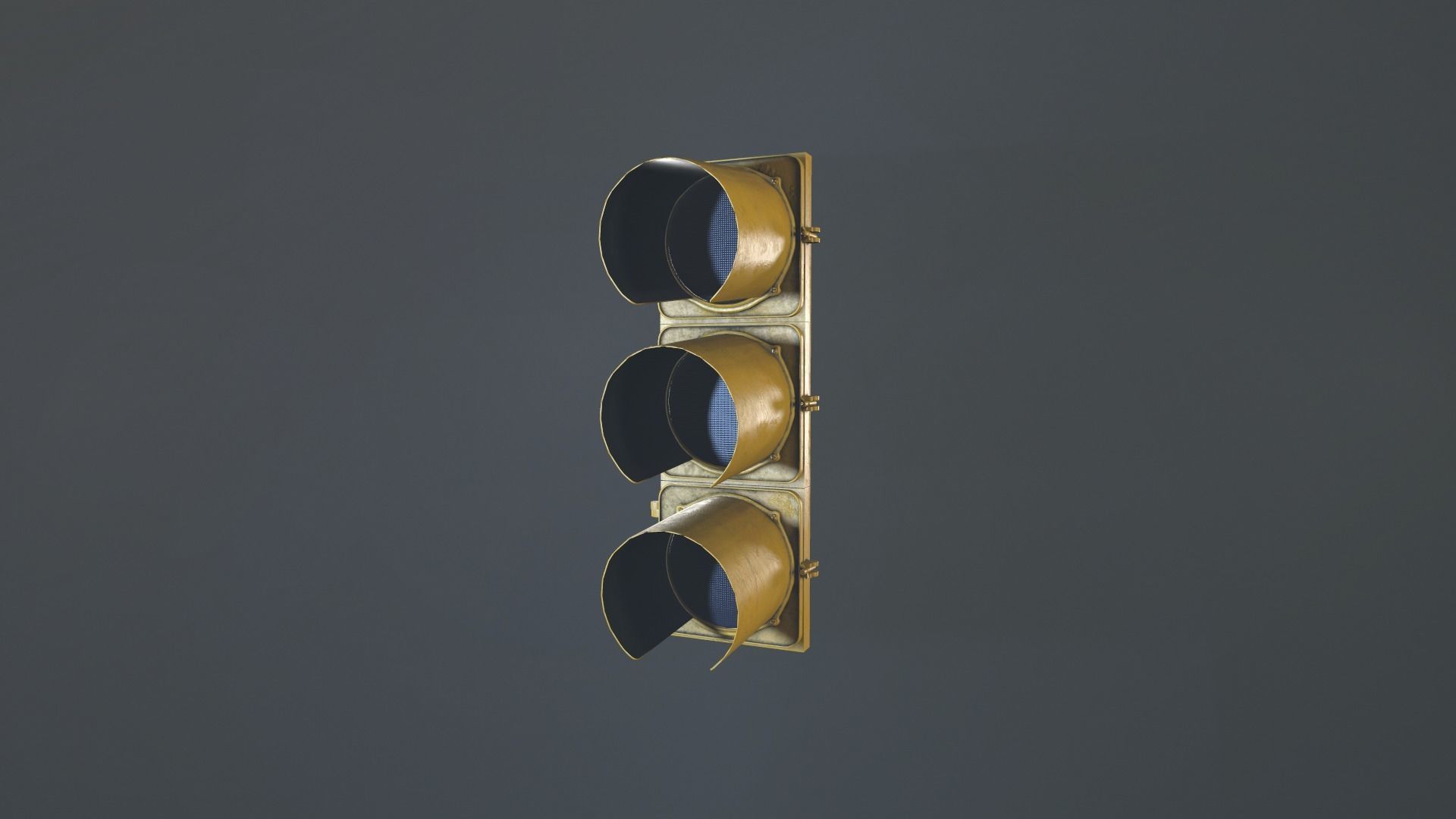 Traffic Light Low-poly 3D model_4