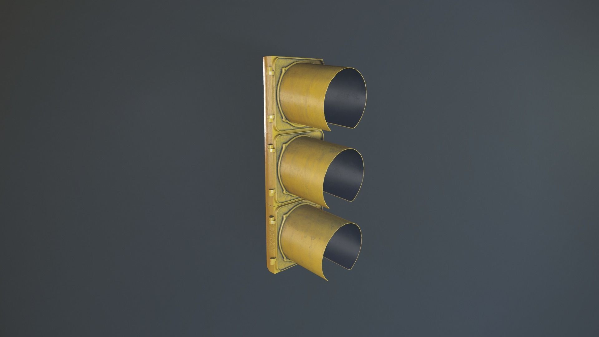 Traffic Light Low-poly 3D model_5