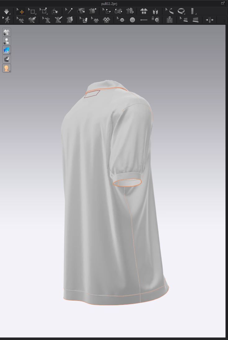 Polo Shirt lacoste Low-poly 3D model_15