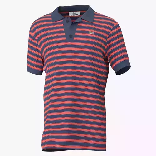 Polo Shirt lacoste Low-poly 3D model