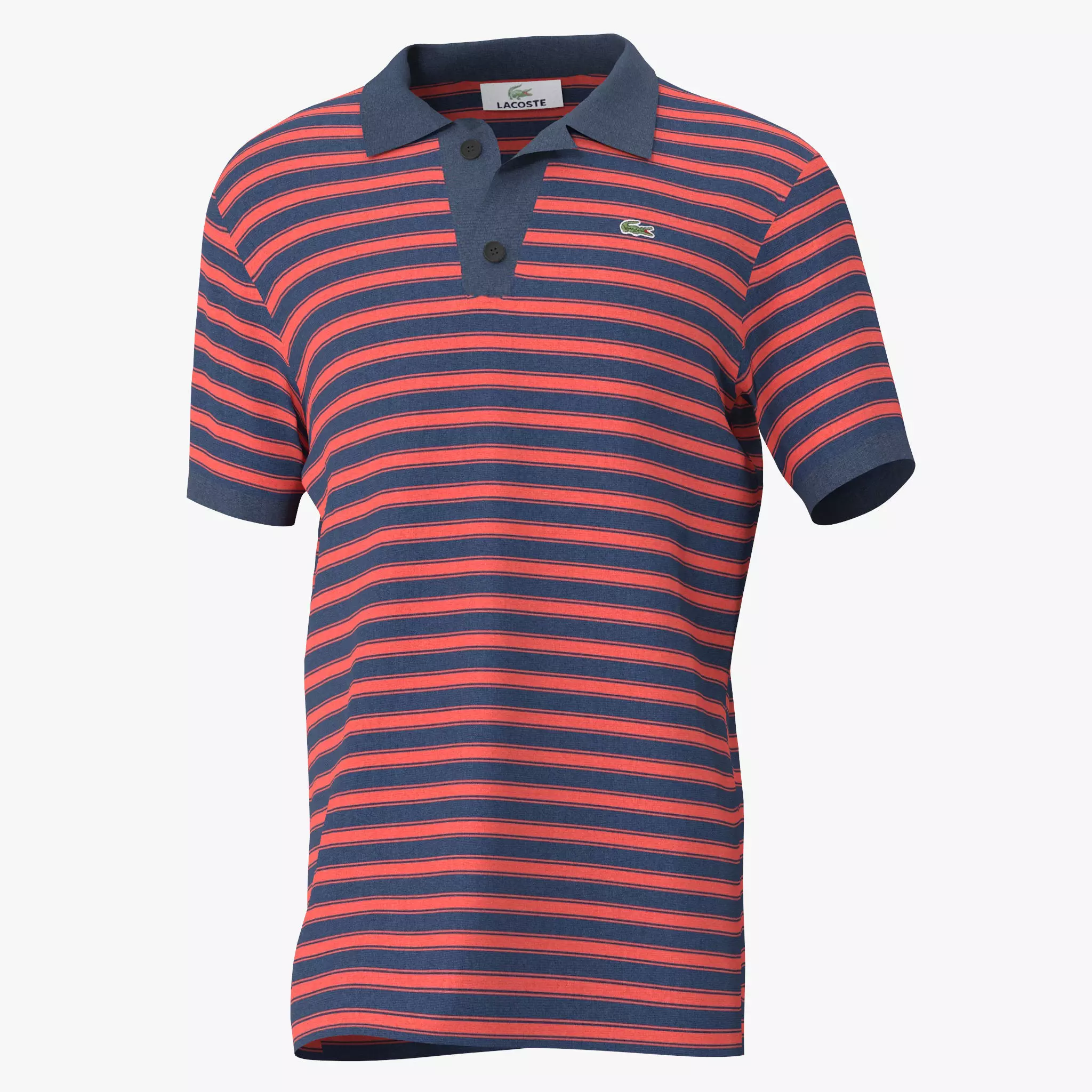 Polo Shirt lacoste Low-poly 3D model_0
