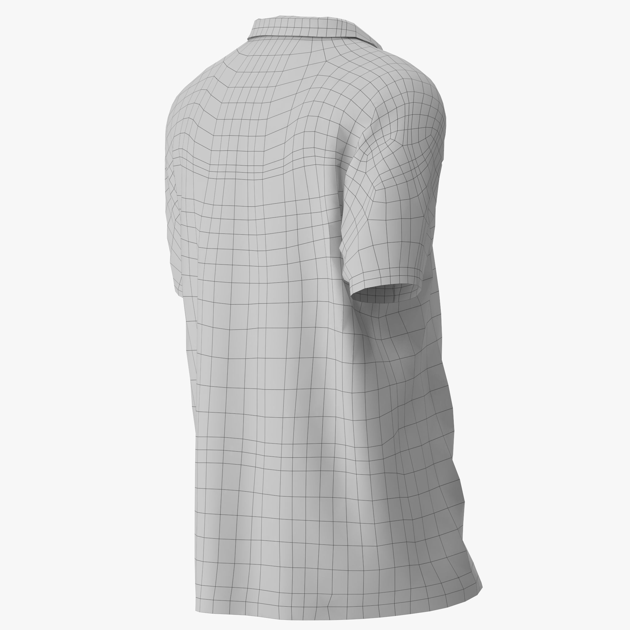 Polo Shirt lacoste Low-poly 3D model_13