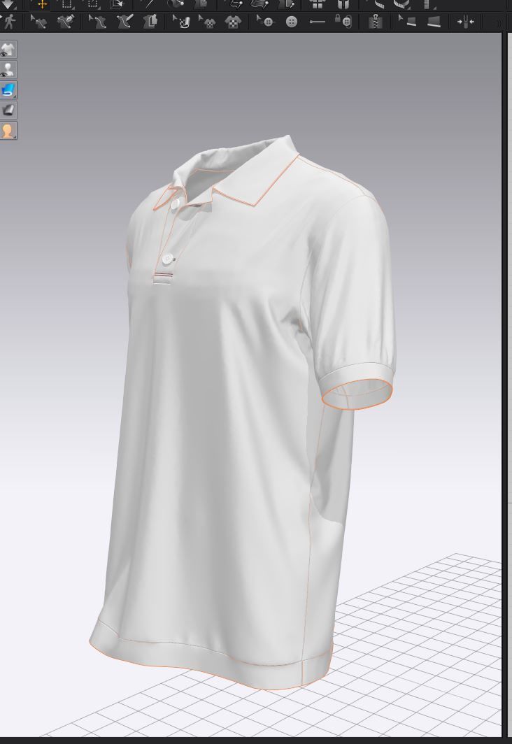 Polo Shirt lacoste Low-poly 3D model_17
