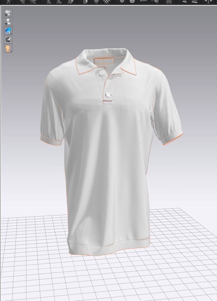 Polo Shirt lacoste Low-poly 3D model_14