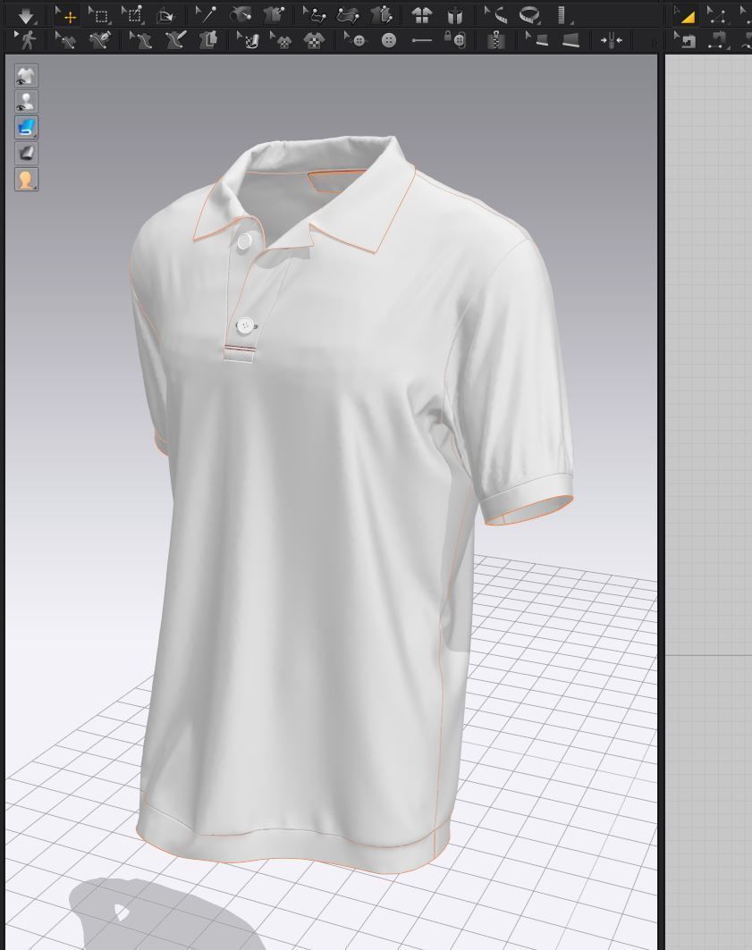 Polo Shirt lacoste Low-poly 3D model_16
