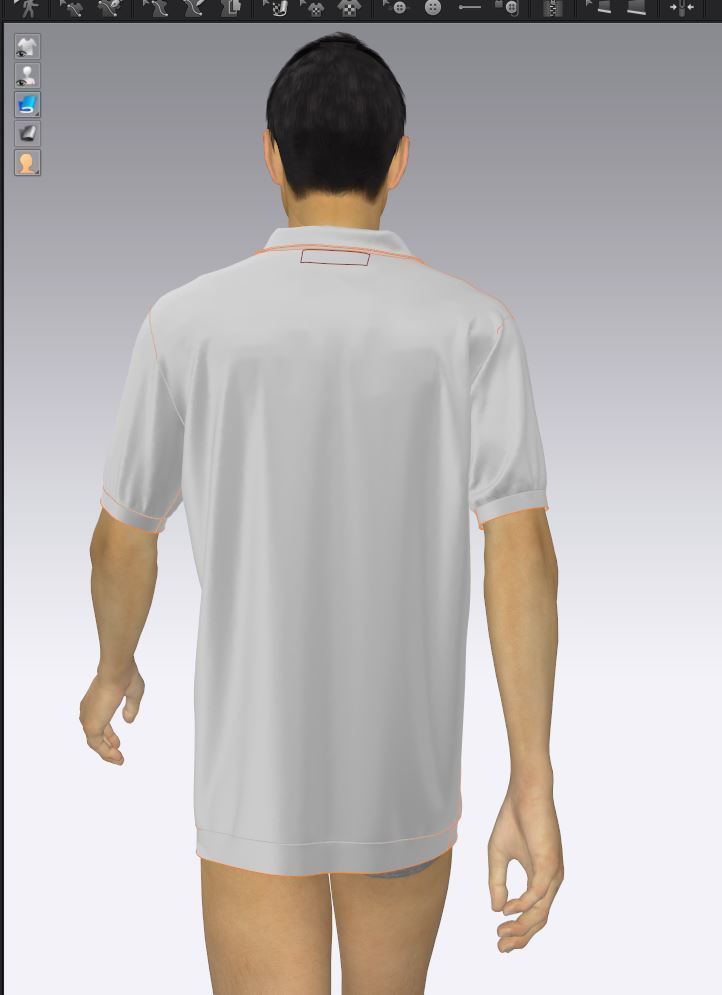 Polo Shirt lacoste Low-poly 3D model_18