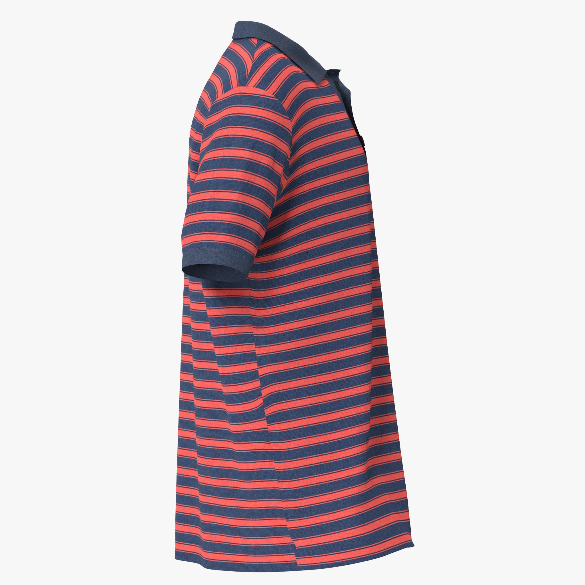 Polo Shirt lacoste Low-poly 3D model_7