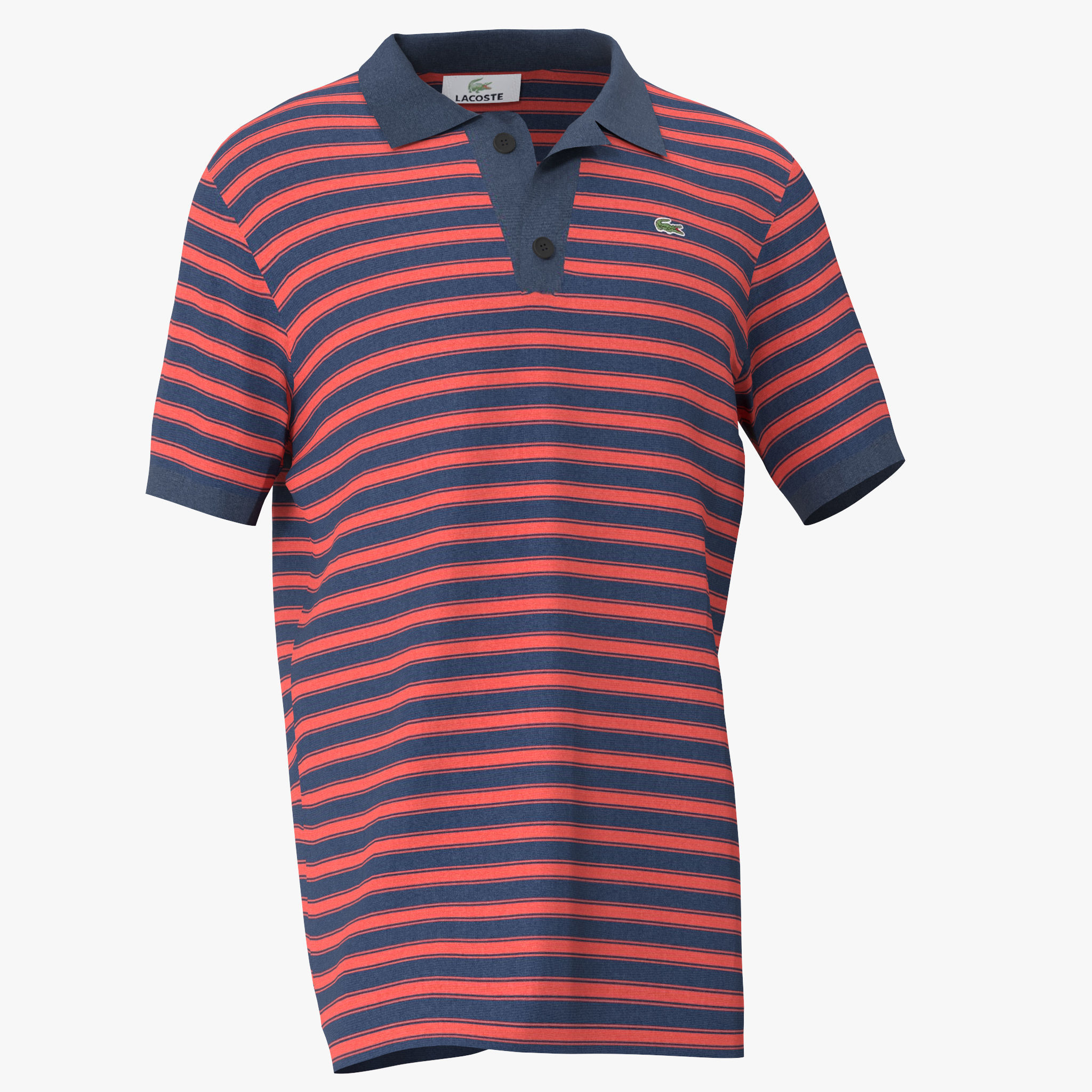 Polo Shirt lacoste Low-poly 3D model_1