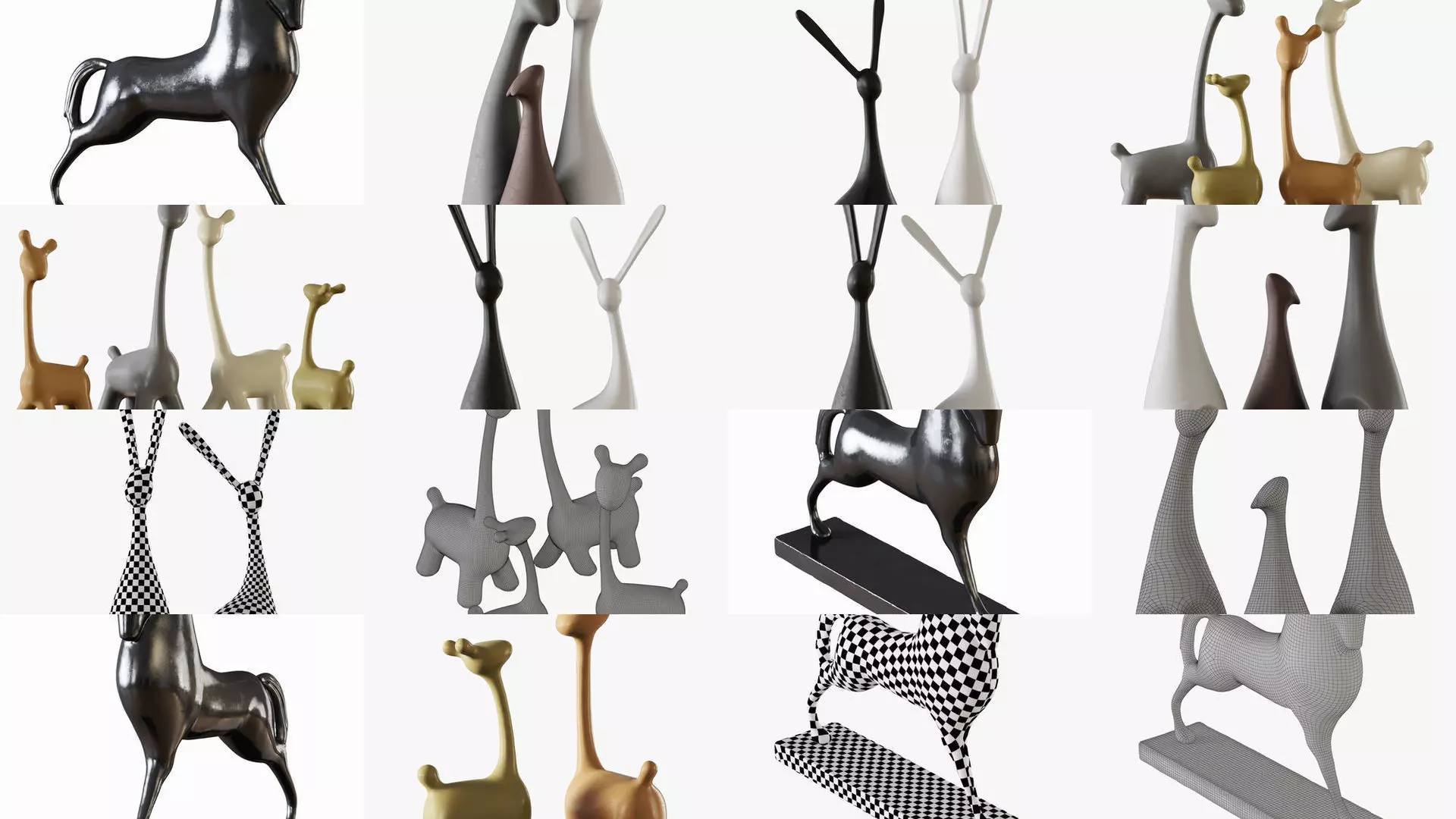 Collection of decorative figurines _0