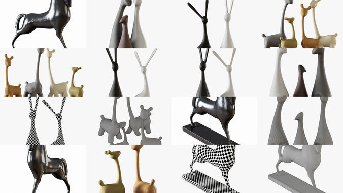 Collection of decorative figurines 