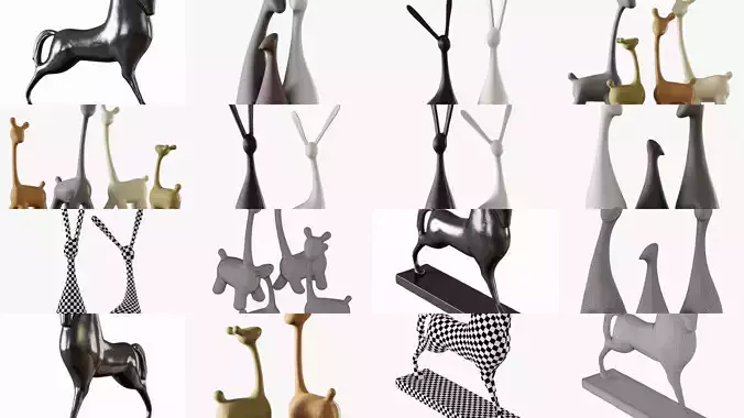 Collection of decorative figurines 