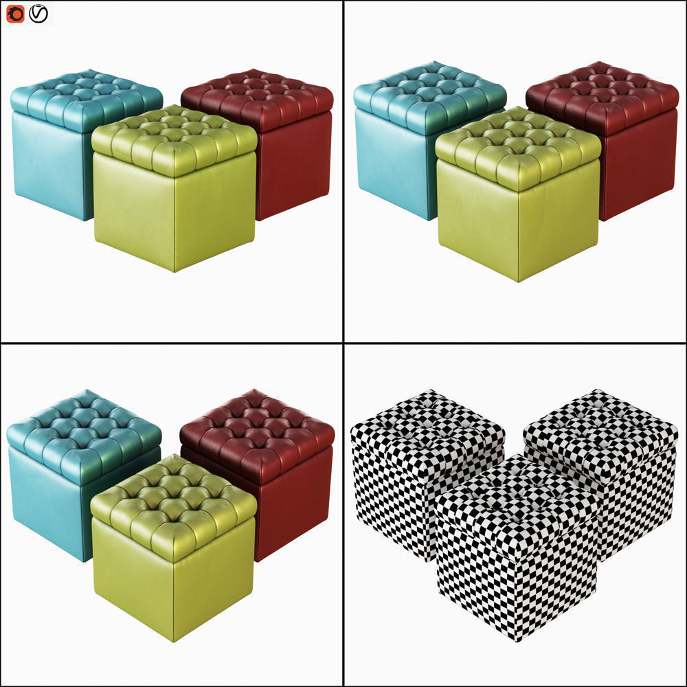 Collection of puffs with wool 41 pieces _24