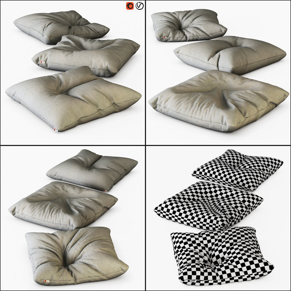 Collection of puffs with wool 41 pieces _17