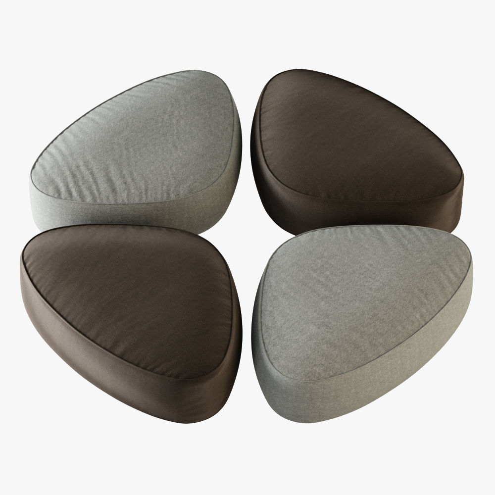 Collection of puffs with wool 41 pieces _48