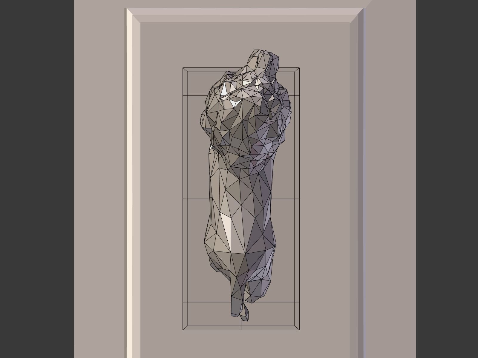 Cartoon Lion Statue - Low Poly Low-poly 3D model_14