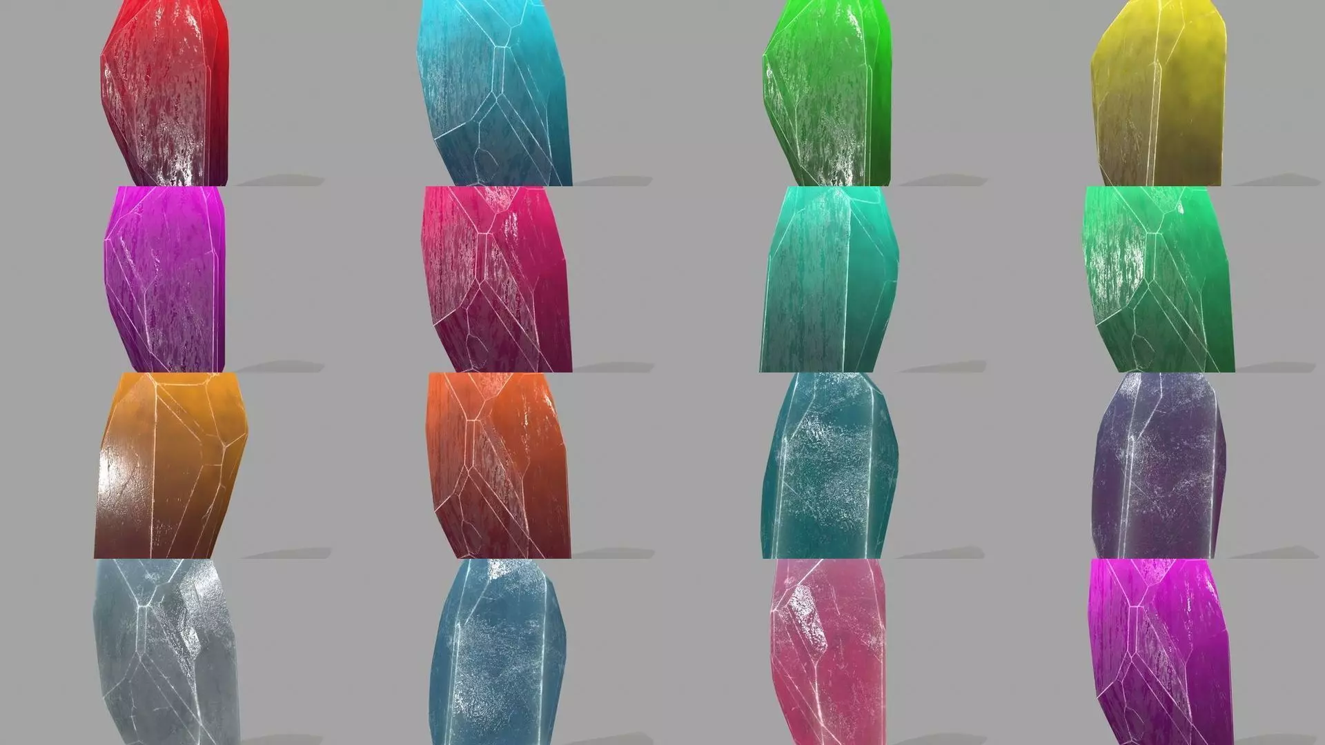 crystal set stone 3D Model Collection_0