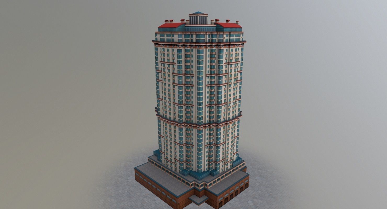 3D model Moscow High Rise Pack VR / AR / low-poly | CGTrader