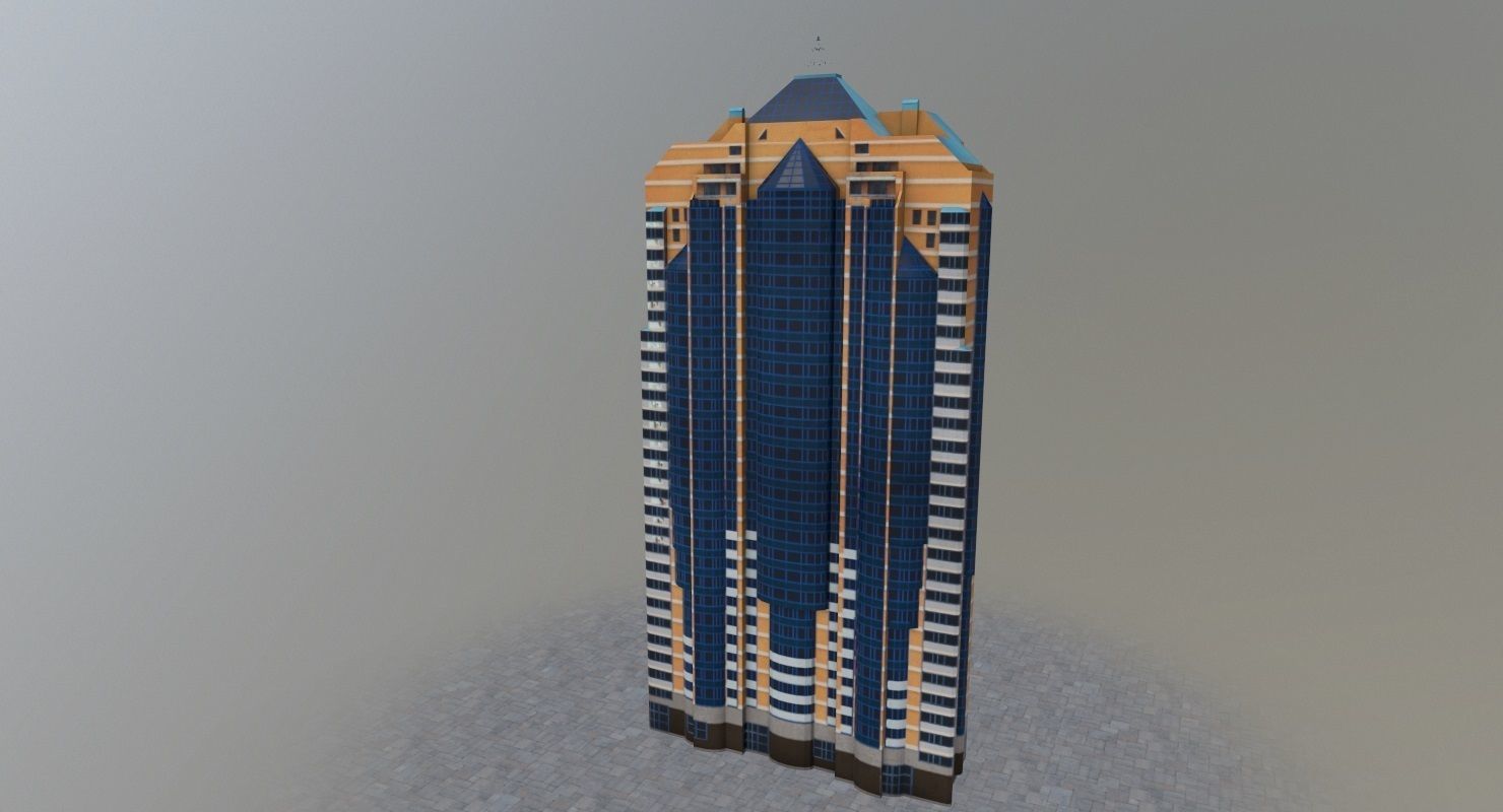 3D model Moscow High Rise Pack VR / AR / low-poly | CGTrader