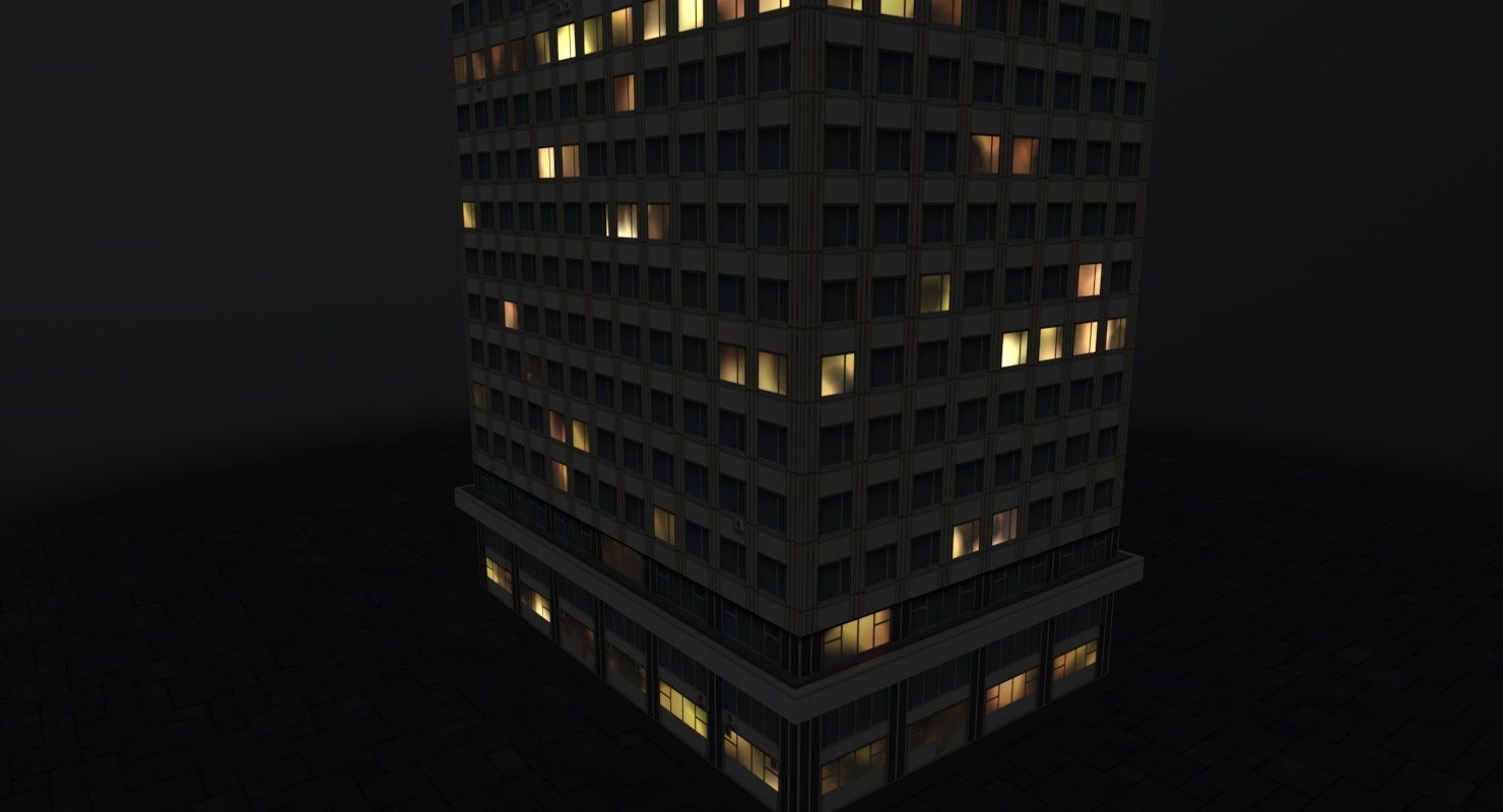 Moshyprotrans skyscraper in minecraft Low-poly 3D model_8