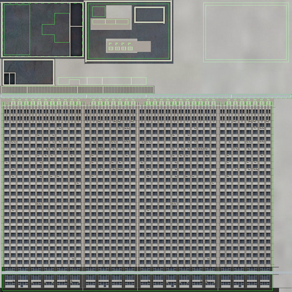 Moshyprotrans skyscraper in minecraft Low-poly 3D model_12