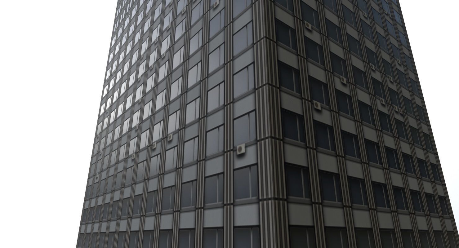 Moshyprotrans skyscraper in minecraft Low-poly 3D model_3