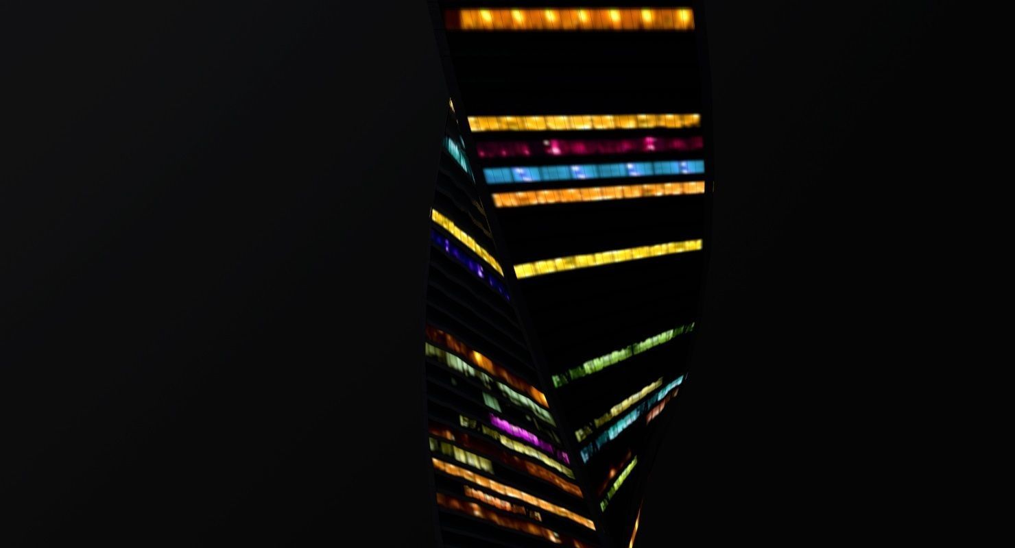 Moscow Evolution Tower Low-poly 3D model_6