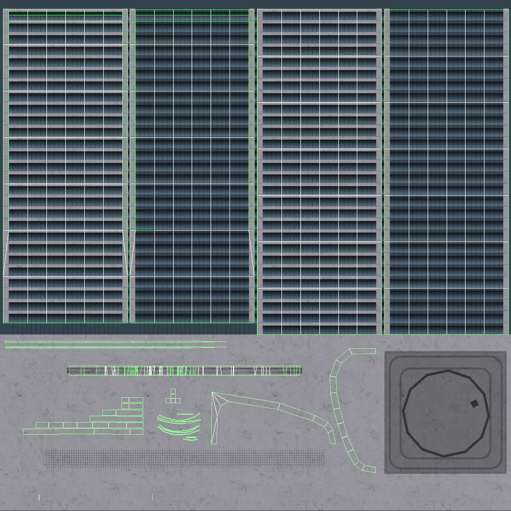 Moscow Evolution Tower Low-poly 3D model_11