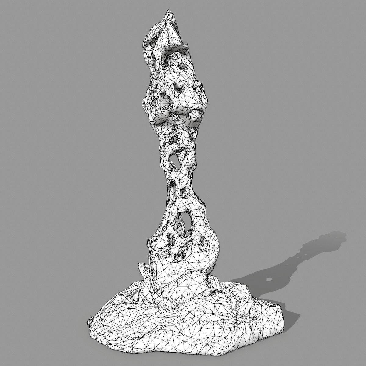 rocks rock sculpture 3D model_12