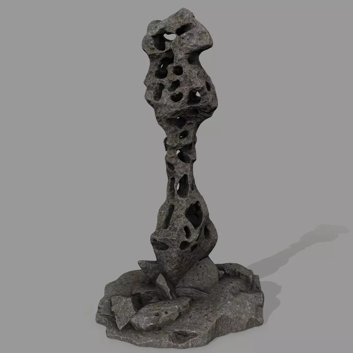 rocks rock sculpture 3D model_0