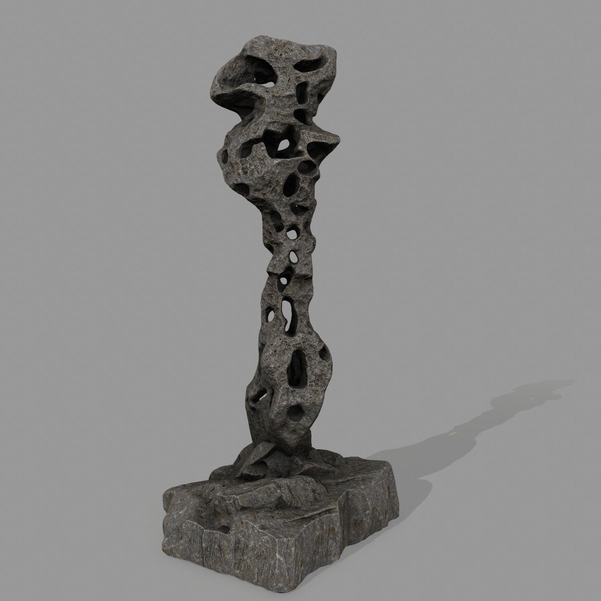 rocks rock sculpture 3D model_2