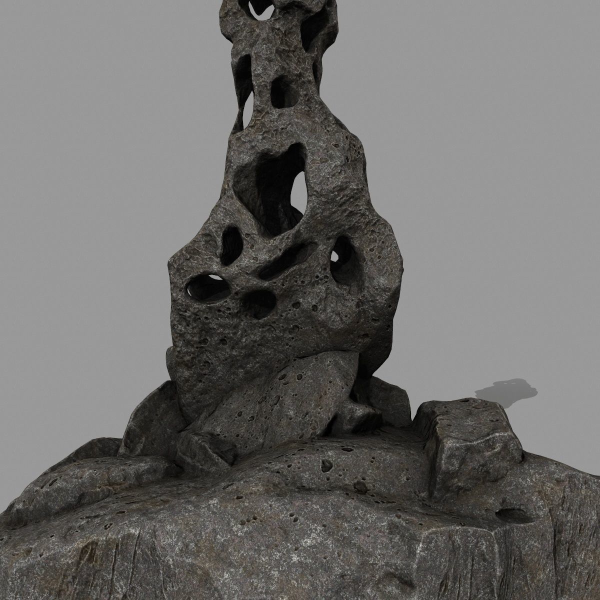 rocks rock sculpture 3D model_1