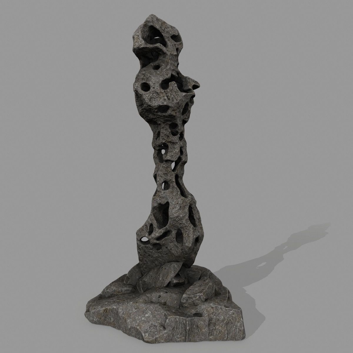 rocks rock sculpture 3D model_6