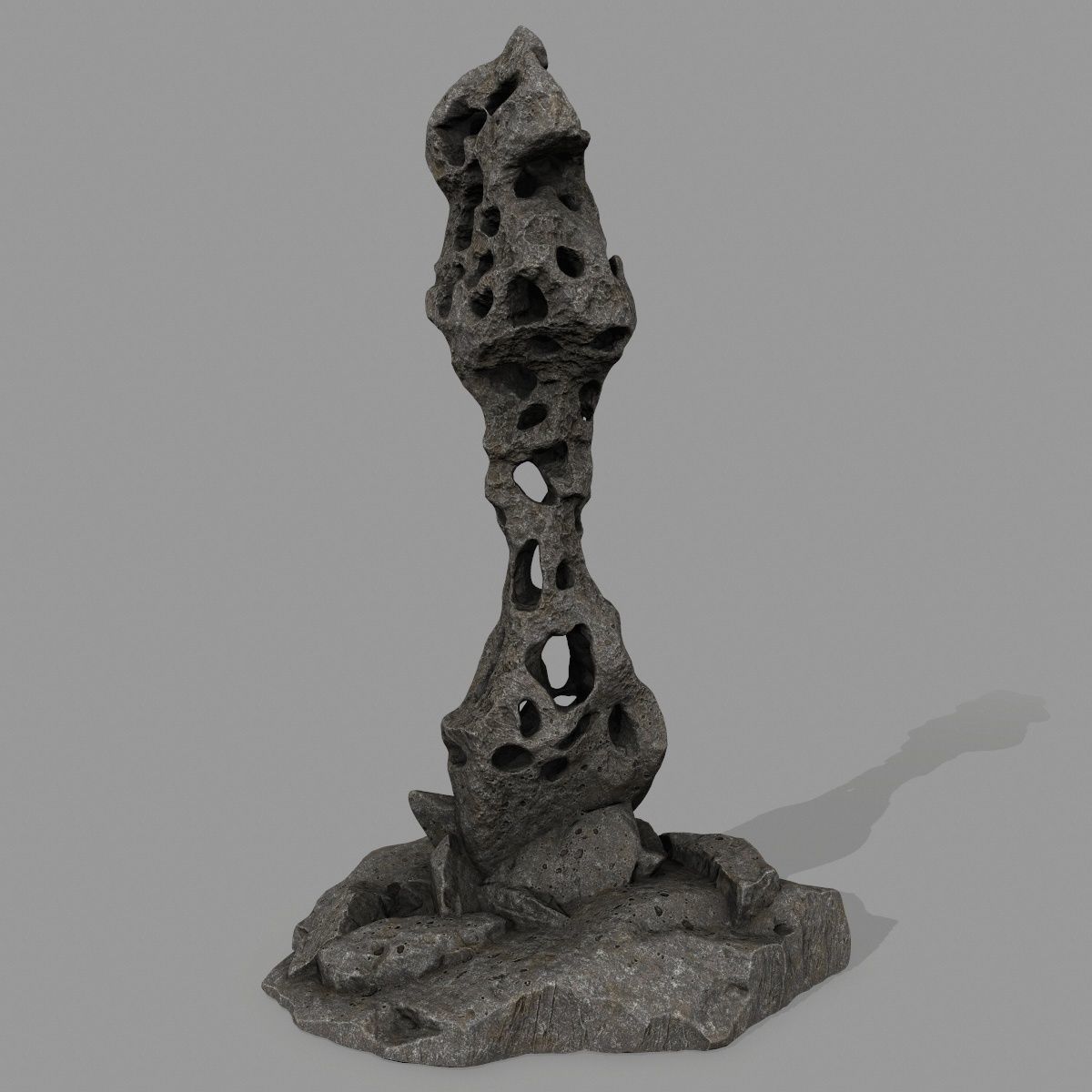 rocks rock sculpture 3D model_3