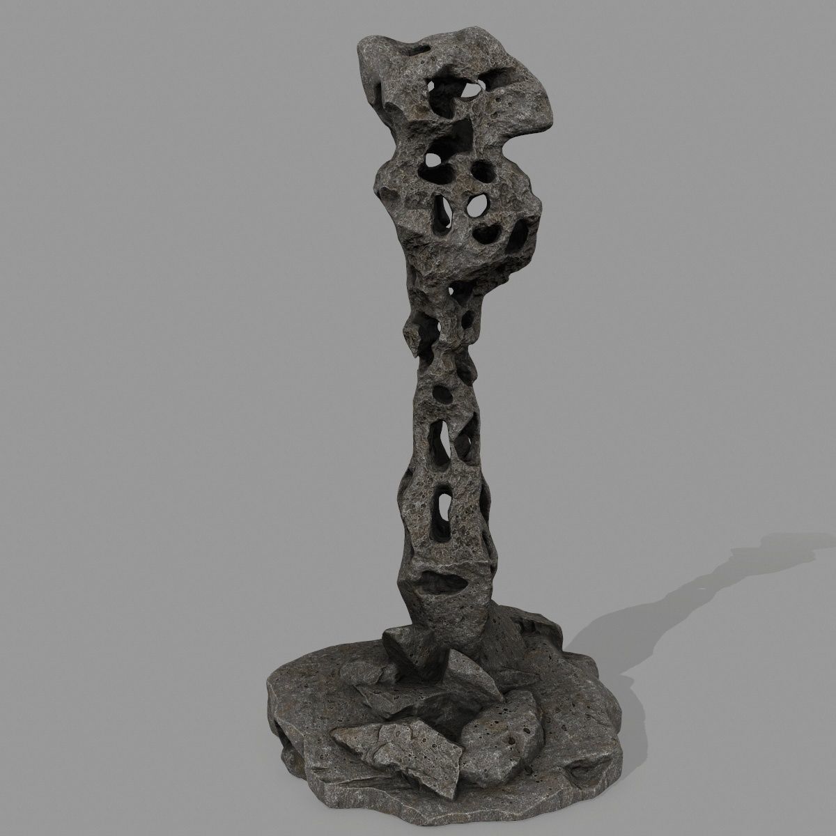 rocks rock sculpture 3D model_9