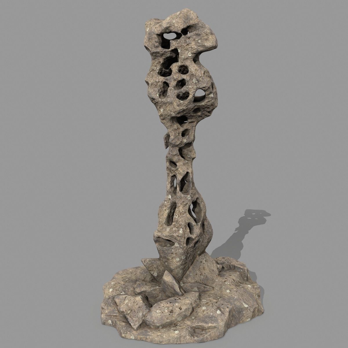 rocks rock sculpture 3D model_11