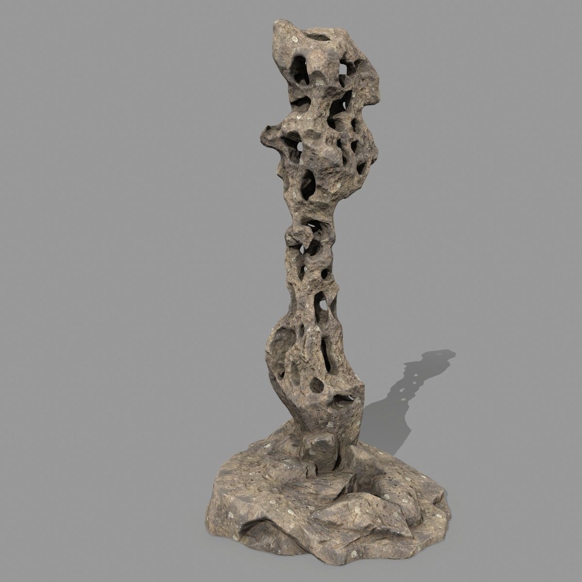 rocks rock sculpture 3D model_3