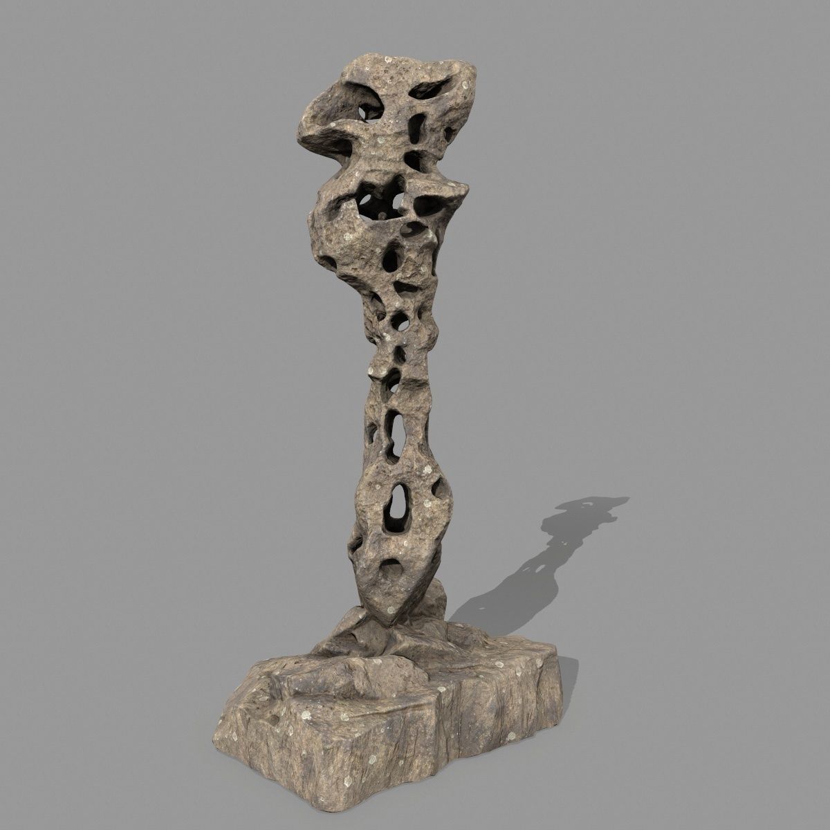 rocks rock sculpture 3D model_7