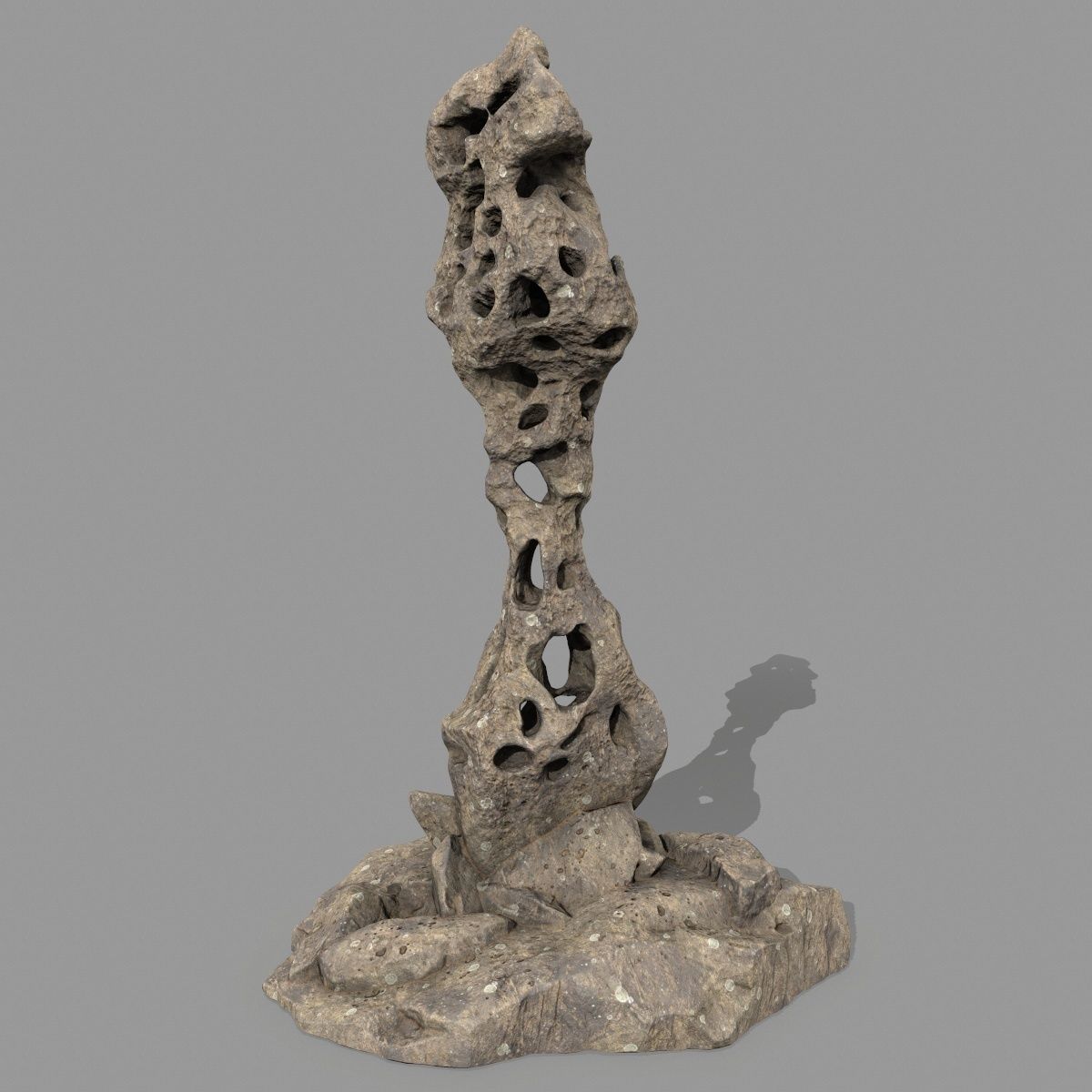rocks rock sculpture 3D model_10