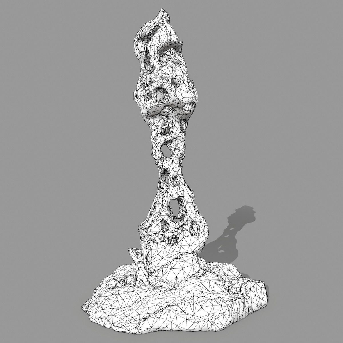 rocks rock sculpture 3D model_12