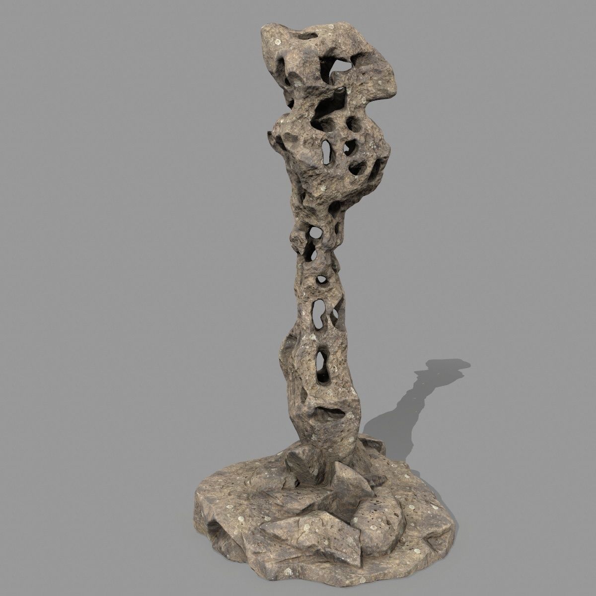 rocks rock sculpture 3D model_2