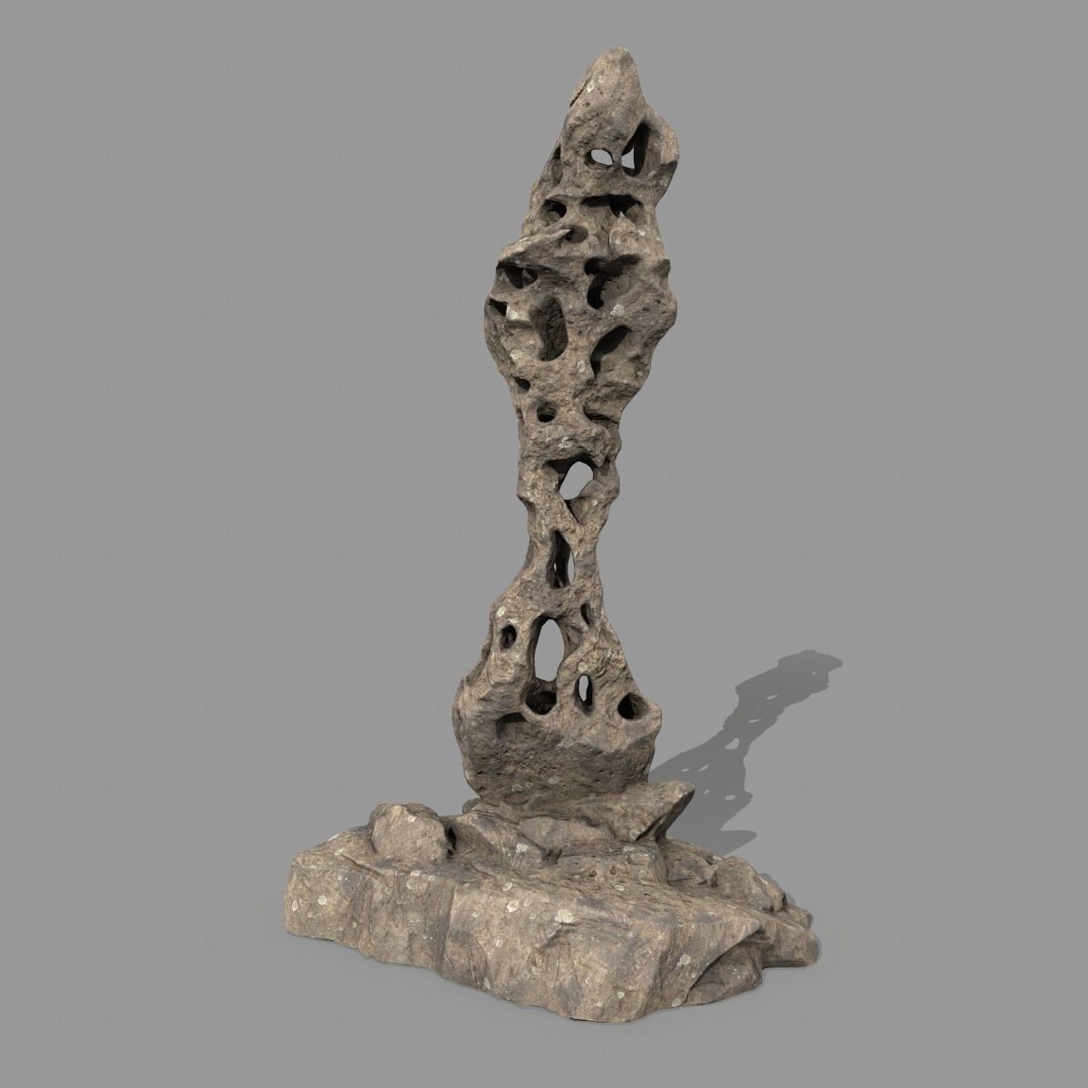 rocks rock sculpture 3D model_4