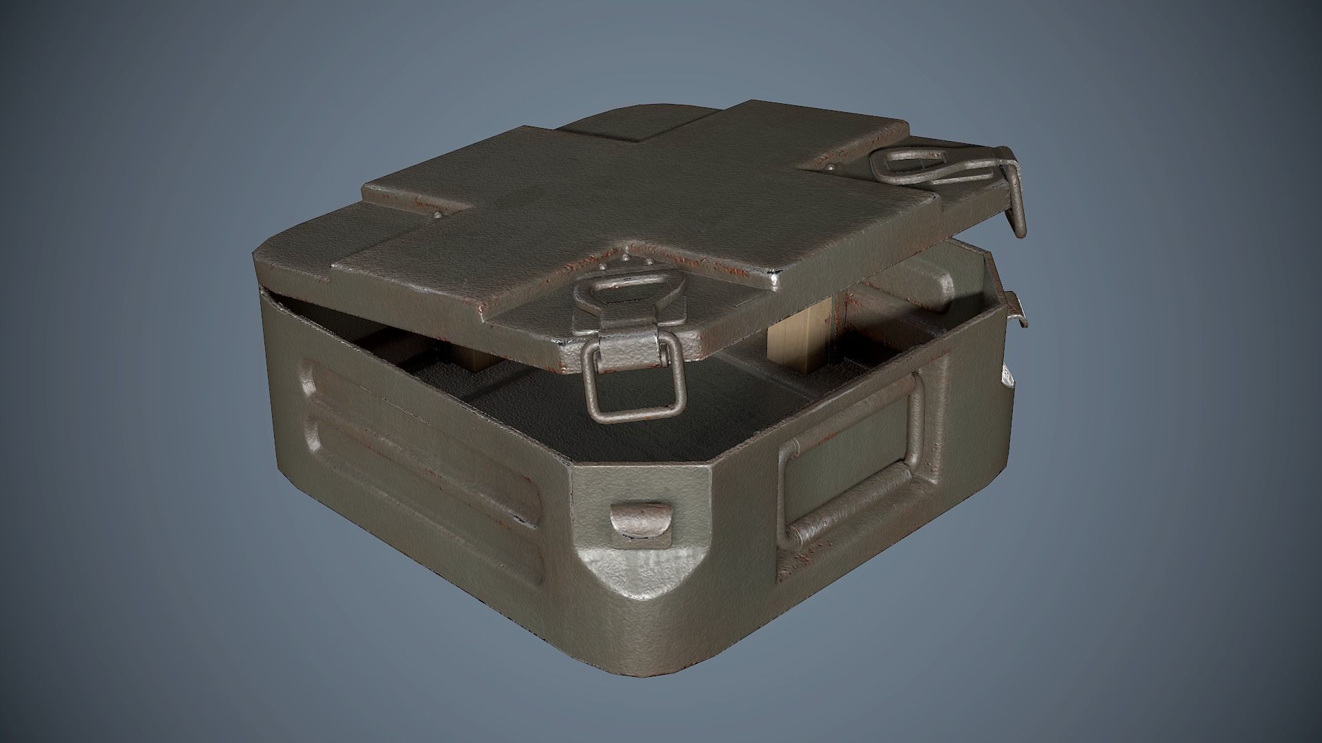 Mine Container Low-poly 3D model_1