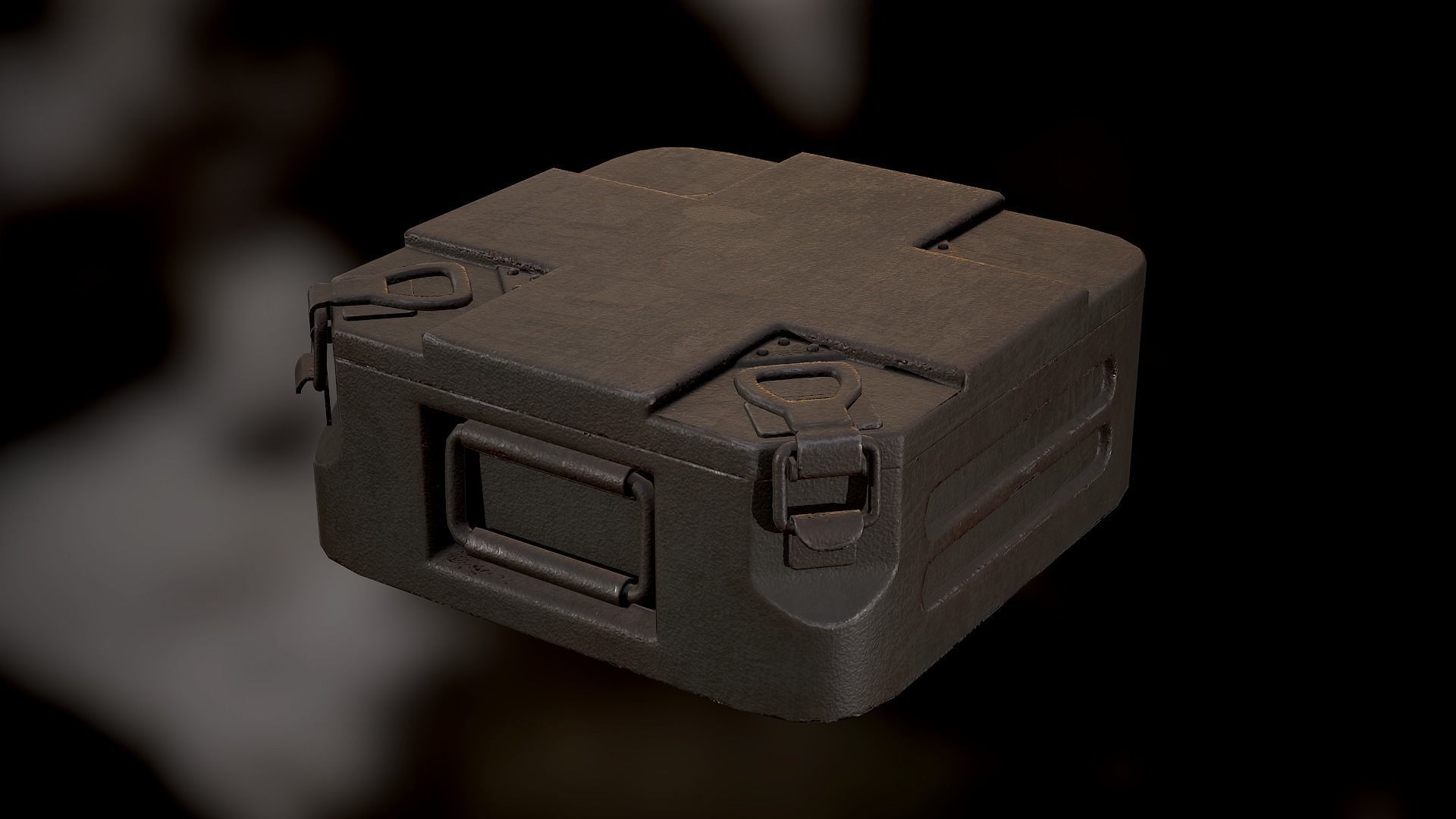 Mine Container Low-poly 3D model_7