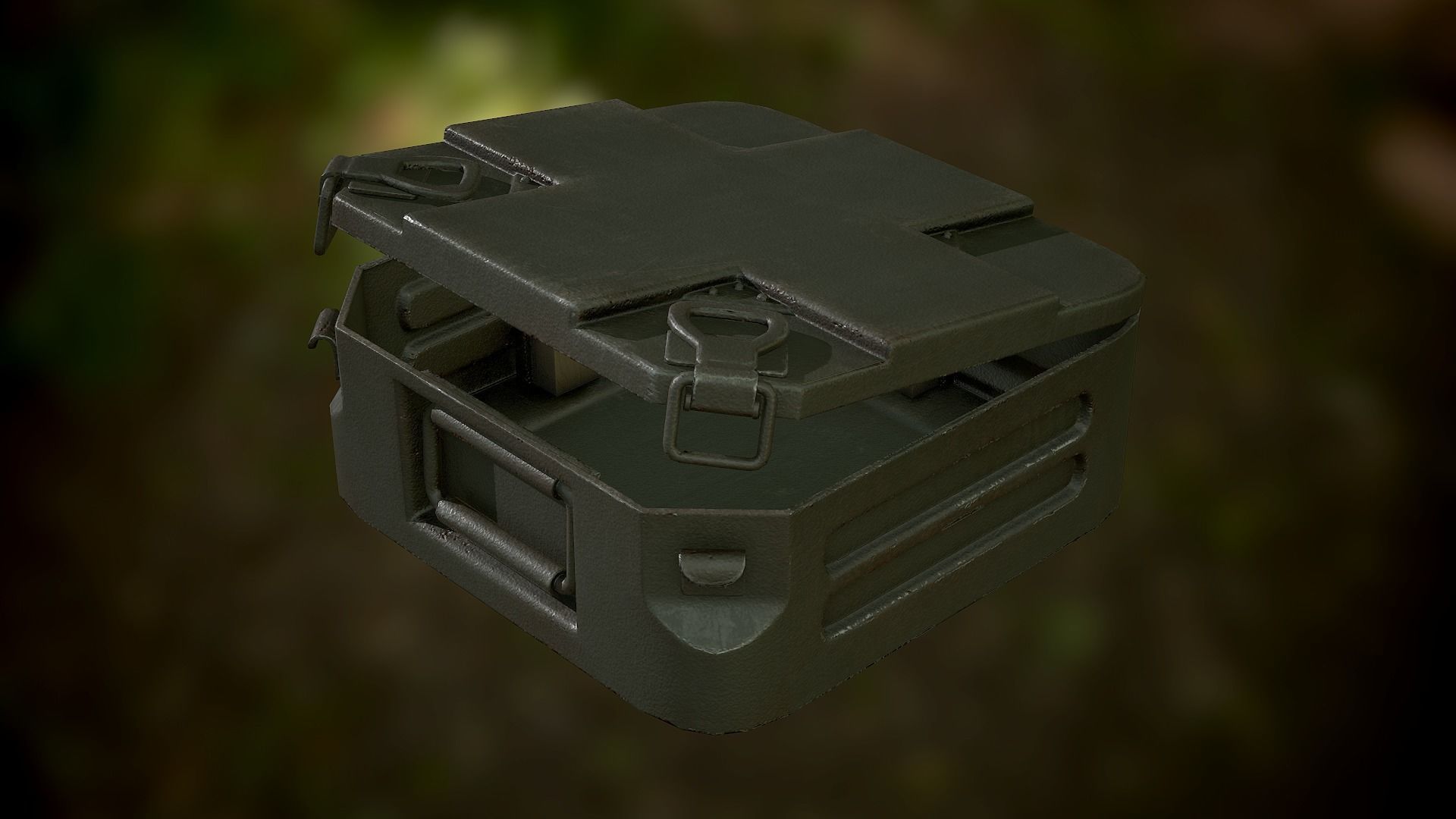 Mine Container Low-poly 3D model_8