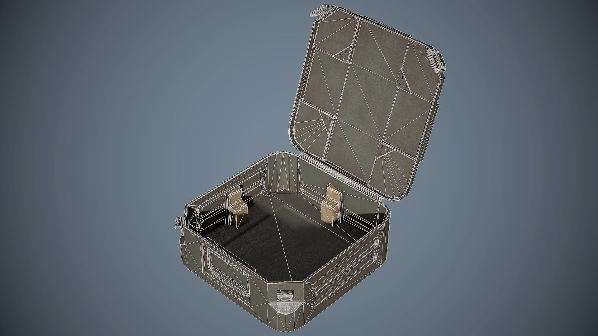 Mine Container Low-poly 3D model_4