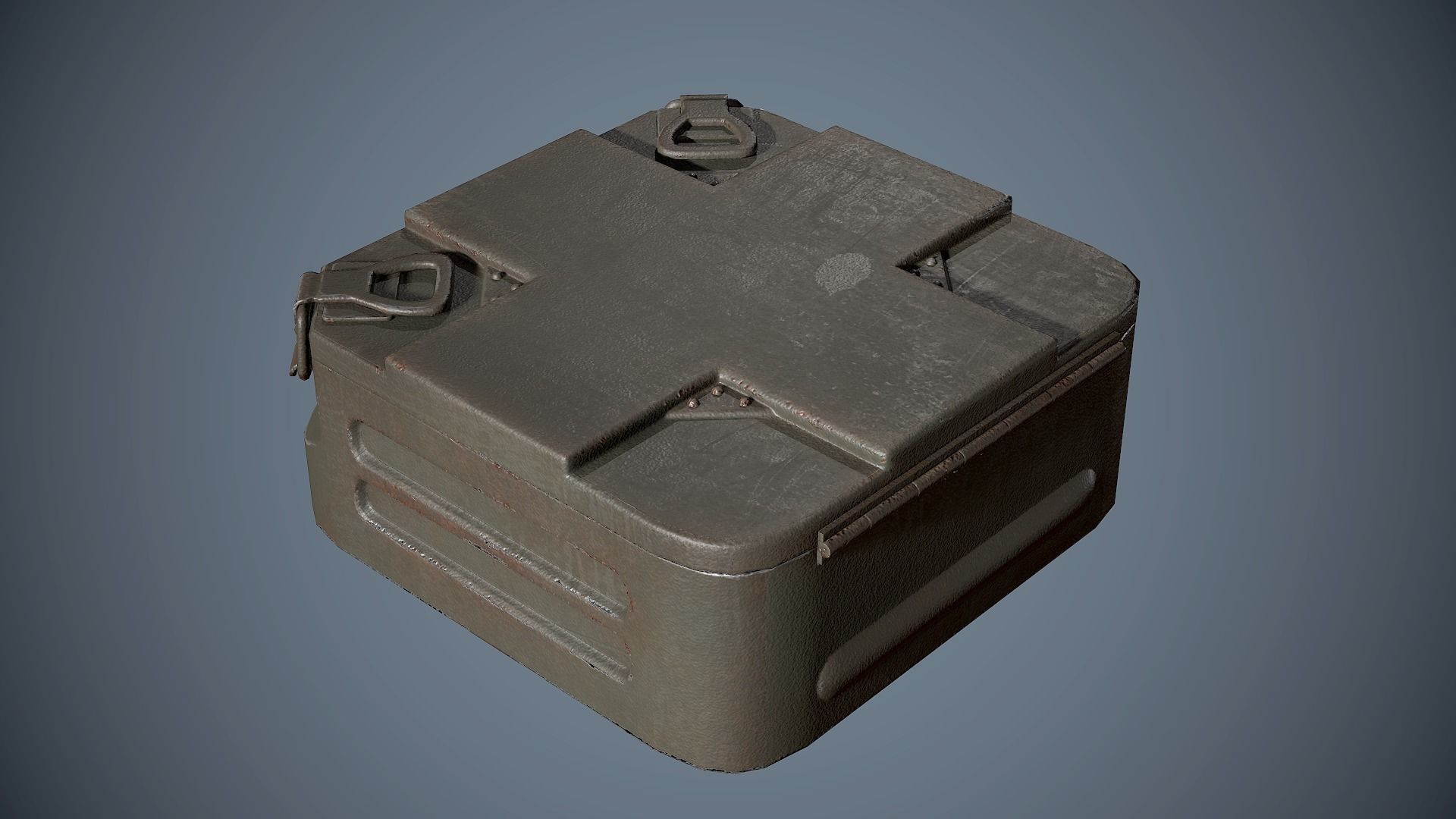 Mine Container Low-poly 3D model_2
