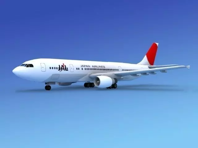 Airbus A300 Japan Air Lines 3D model
