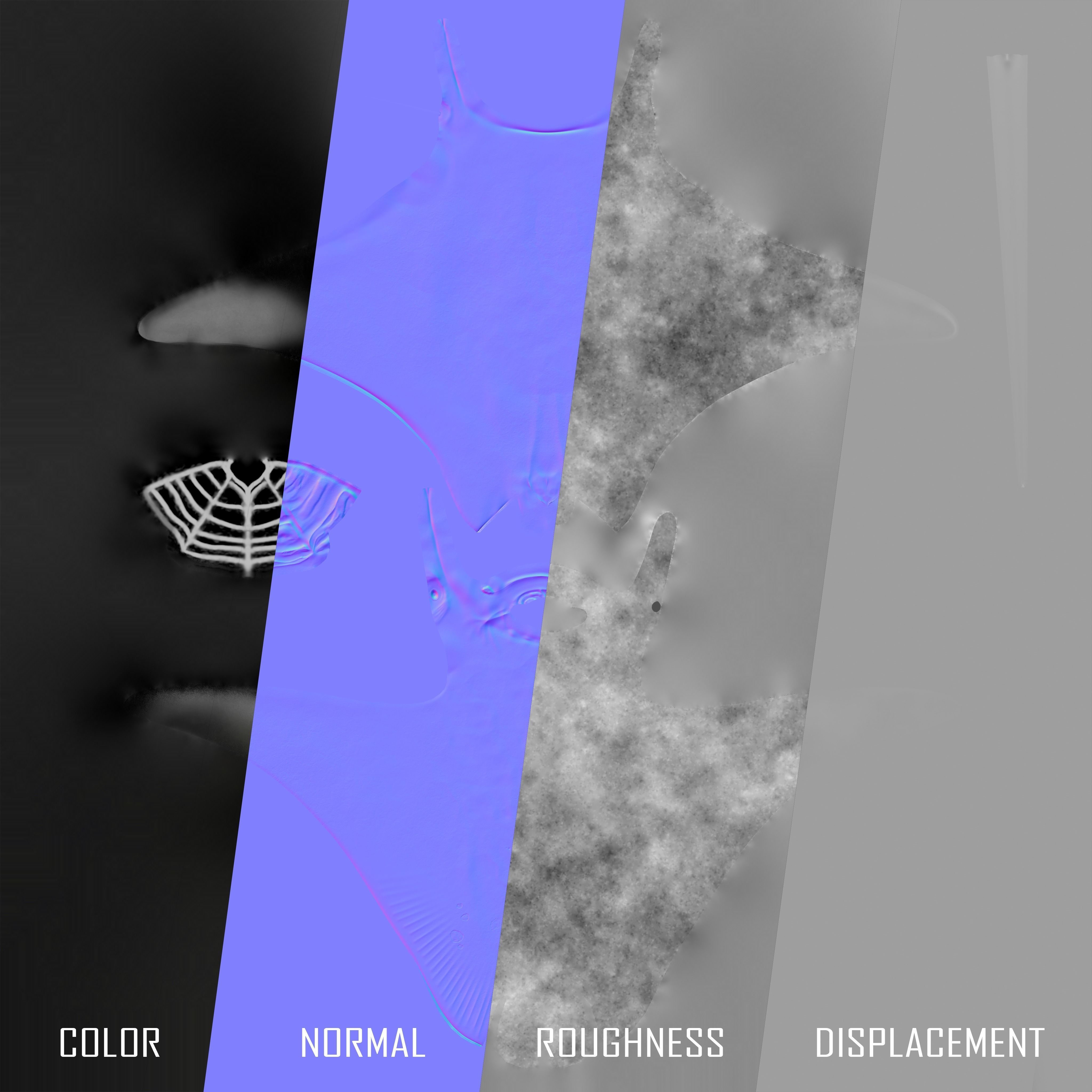 Manta Birostris Static Low-poly 3D model_11